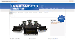 Desktop Screenshot of hoglandetsmaskin.se