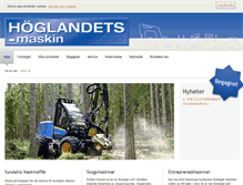 Tablet Screenshot of hoglandetsmaskin.se